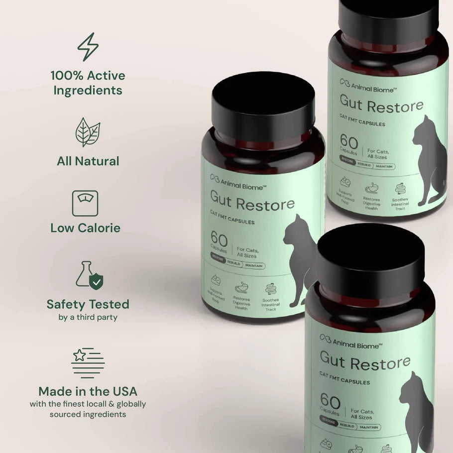 Gut Restore Capsules For Cats (FMT)